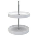 thumbnail image 1 of Rev-A-Shelf 6012-18-11-52 18 Inch Polymer Circle 2-Shelf Lazy Susan, White, 1 of 9