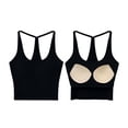 thumbnail image 6 of Women's Tank Top with Built In Bra Padded Shelf Bra Workout Camisole Casual Undershirt, 6 of 7