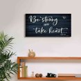 thumbnail image 5 of Epic Graffiti 'Be Strong And Take Heart' by Susie Boyer, Giclee Canvas Wall Art, 24"x12", 5 of 8