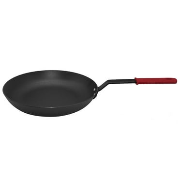 Ozark Trail Lightweight Cast Iron Skillet Oven Pre-Seasoned Iron – 12 inch (30cm) With Silicone Handle Sleeve