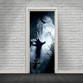 thumbnail image 4 of Halloween Party 3d Horror Ghost Wall Decals Scary Door Sticker Removable Murals Wallpaper Decor, 4 of 4