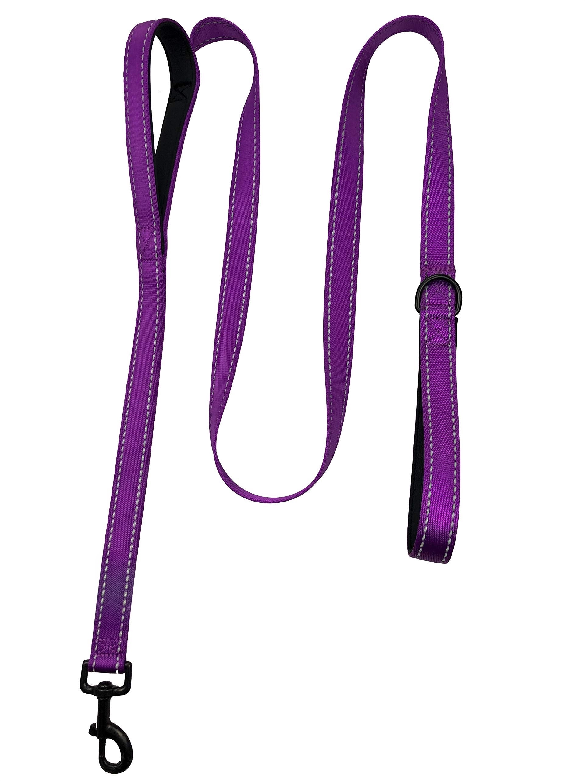 mirlewaiy Dog Leash 6ft Long,Traffic Padded Two Handle,Heavy Duty,Reflective Double Handles Lead for Control Safety Training,Leashes for Large Dogs or Medium Dogs,Dual Handles Leads(Green)