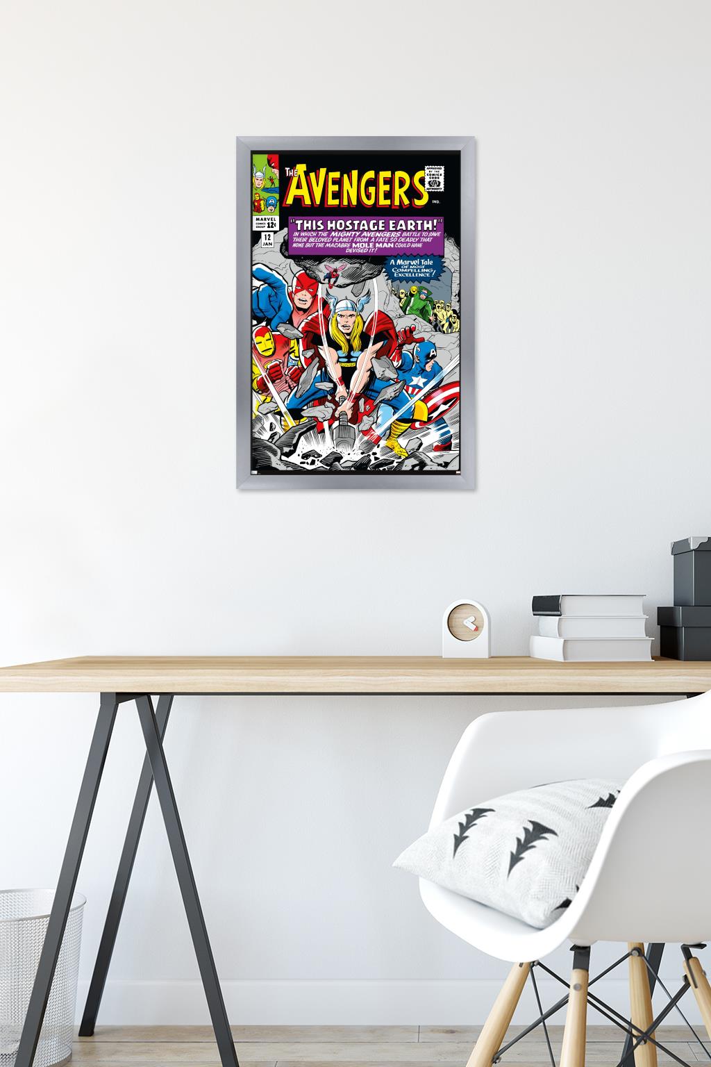 Marvel Comics - Avengers #12 Wall Poster, 14.725" x 22.375" Framed