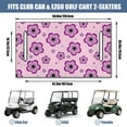 thumbnail image 3 of Flowers Print Front Bench Golf Cart Cover 51"x31" for EZGO Club Car Yamaha Icon Soft Microfiber Towel Seat Protector Blanket, 3 of 8