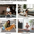 thumbnail image 3 of MAXVINI Puzzle Exercise Mat ½ in Thick, EVA Interlocking Foam Tiles with Diamond Non-Slip Surface for Home Gym, Yoga - Charcoal Black, 12.2" x 12.2" x ½" (36-Piece Set)​, 3 of 11