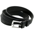 thumbnail image 4 of Orion Leather 1 1/8 Embossed Black Bridle Leather Belt Mens Made In USA, 4 of 4