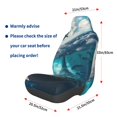 thumbnail image 3 of Honeii Airplane Shark Print Car Seat Cover,Car Interior Covers,Universal Fit Seat Protector, Compatible with Most Cars, SUVs, Trucks, and Vans, 3 of 5