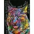 thumbnail image 2 of Dean Russo Collection 12x14 White Modern Wood Framed Museum Art Print Titled - Psychedelic Bobcat, 2 of 4