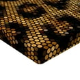 thumbnail image 2 of Ambesonne African Fitted Sheet, Leopard Motif Trippy, Queen Size, Apricot Dark Brown, 2 of 3