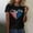 #6, variant on XUNKUSGA Womens 4th of July Tops Casual Loose Short Sleeve Round-Neck Summer Blouses for Women 2025 Red White Blue Formal Summer T-Shirts for Memorial Day