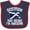 Navy and Red, variant on Inktastic Scottish Pride Scotland Flag Boys or Girls Baby Bib