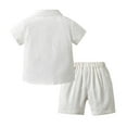 thumbnail image 2 of 3PC Baby Boys Gentleman Outfits Suits Wedding Birthday Outfits Shirts & Vest & Pants, 2 of 6