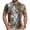 Camel, variant on Mens Cycling Jersey Cycling Shirt Short Sleeve Bike Riding Shirt, Primal Camouflage Printed Pattern, 1/4 Zip Activewear with 3 Rear Pockets Moisture Wicking Breathable Quick Dry Biking Shirt