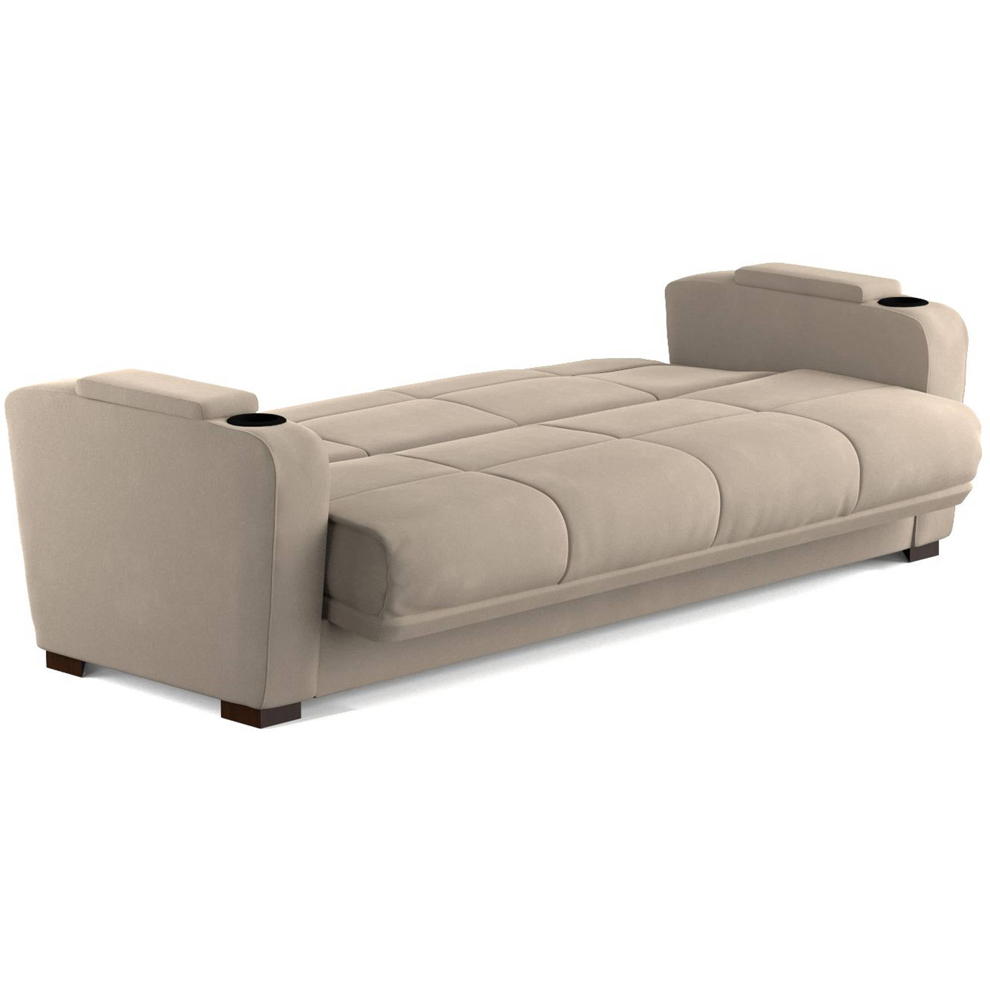Mainstays Tyler Futon with Storage Sofa Sleeper Bed Multiple