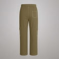 thumbnail image 4 of XUNKUSGA Pantalon Homme Mode Couture Contrastée Décontracté Taille Élastique Pantalon Cargo pour Homme Extensible Jambe Grand Droite Pantalon de Randonnée Extérieur Homme avec Poche P-3TG Marron, 4 of 6