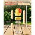thumbnail image 7 of Water Bottle Spout Conversion Cap with Straw, Soft Silicone Straw for Drinking on Go, Universal Adapter for Plastic Bottles & Soda Cans, Reusable Lid(Orange, 2pcs), 7 of 7