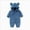 A142--Blue, variant on 0-3 Months Preemie Sleep & Play One-Piece Bodysuit Newborn Infant Baby Boys Girls Snowsuit Winter Coat Warm Fleece Hooded Romper Jumpsuit Outfits Green Newborn Gift