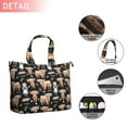 thumbnail image 2 of Black Highland Cow Girl Flower Pattern Travel Tote Bags for Women Carry On,Large Weekender Bags for Women Travel,Multi Functional Duffle Bag for Work,Shopping,Sports, 2 of 5