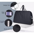 thumbnail image 3 of MISSLO 60'' Gusseted Garment Bag for Travel Storage Breathable Dress Bag for Gowns Long Cover with Two Mesh Pockets, Black, 3 of 6