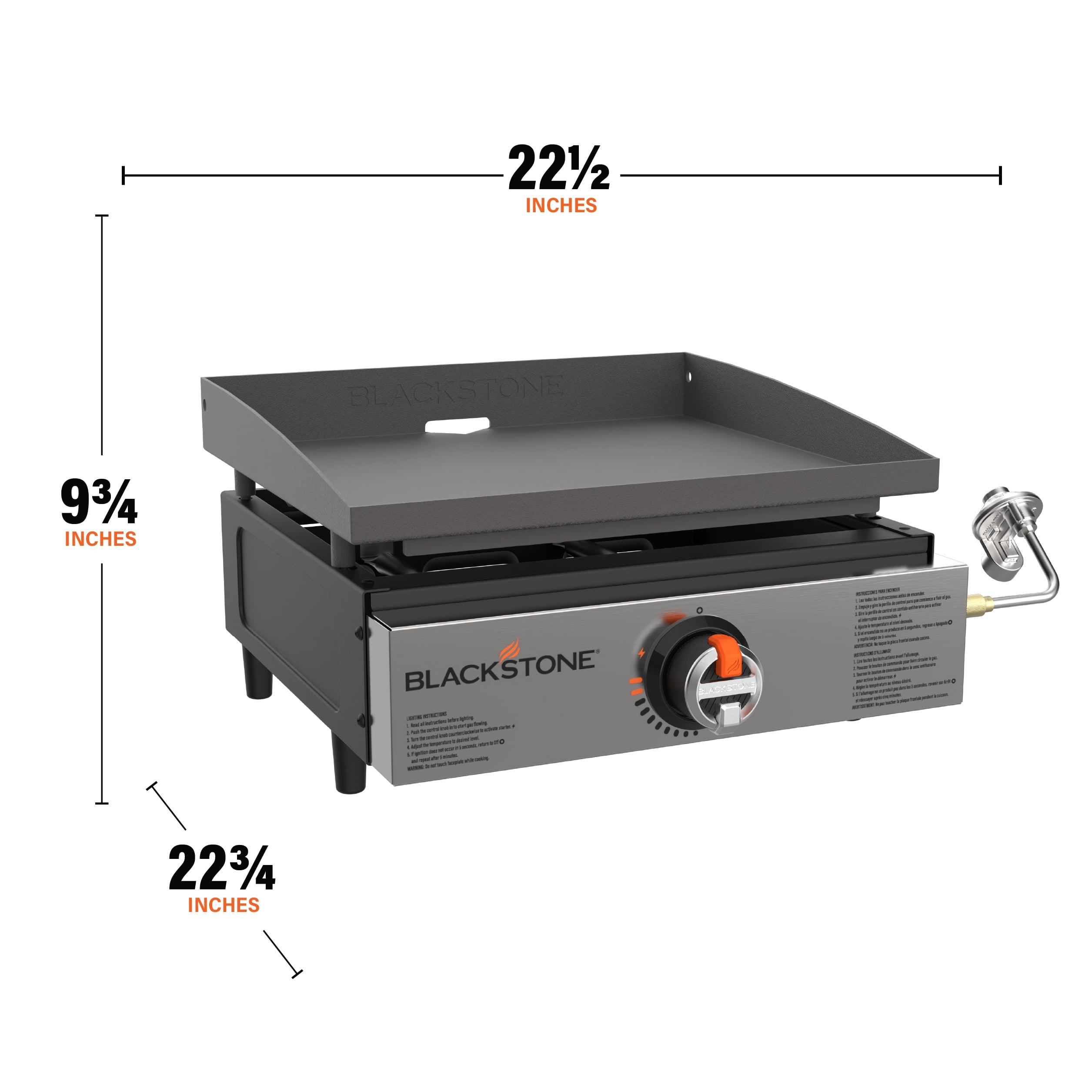 Blackstone 17” Original Tabletop Griddle with Stainless Steel Front Panel