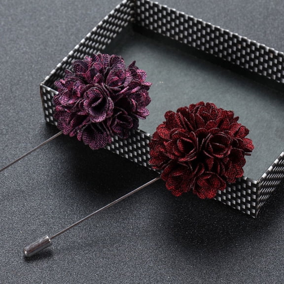SmartBy Men’s Suit Tuxedo Flower Lapel Stick Pin Brooch Wedding Party Prom Accessory