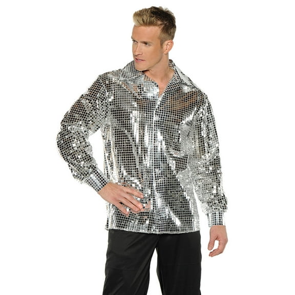 Men's Stylin' 70s Disco Ball Costume Shirt X-Large 48