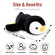 thumbnail image 4 of Almohada corporal de peluche ponderado Pingüino Niuniu Daddy 24" 2.5 kg, 4 of 8