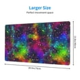 thumbnail image 3 of Balery Bright Universe Mouse Pad ,15.8x29.5 In Large Gaming Mouse Pad Desk Mat Long Non-Slip Rubber Stitched Edges,Waterproof Mousepad Desk Mat For Gamer Office Home, 3 of 9