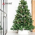 thumbnail image 3 of Collier de Sapin de Noël Rond Jupe Anneau de Sapin de Noël Base Couverture Décorations de Noël pour Sapin de Noël Traditionnel Jupe en Osier (Grand, Blanc), 3 of 6