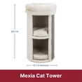 thumbnail image 4 of TRIXIE Mexia Plush & Sisal 2-Story 39" Cat Condo Tower with Removable Cushions, Light Gray, 4 of 6