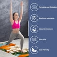 thumbnail image 2 of Tangerine Yoga Towels with Storage Bag, 72.8"x26.8", Suitable for Yoga, Pilates, Fitness, etc., 2 of 6