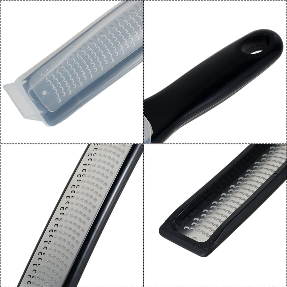 MoonSing 3 Râpes Acier Inoxydable + Brosse – Zesteur Fromage, Légumes, Chocolat, Gingembre, Noix De Muscade