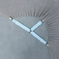 thumbnail image 2 of Suspensor de sábanas, 4 piezas, sujetador de sábanas con pinza triangular ajustable para sábanas, experiencia incomparable, 2 of 8