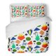 thumbnail image 1 of Juego de Ropa de Cama de 3 Piezas ABPHQTO Funda de edredón para Bebé Moderno Rojo con 2 fundas de almohada Tamaño Twin, 1 of 1