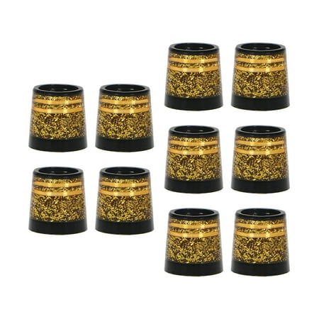 funtasica 10 Pack Golf Iron Tips 9.3 X 14 X 13.8mm .370 High Quality Golf Club Parts Replacement. , Gold