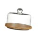 thumbnail image 4 of Soporte de madera para tartas con bandeja de postres en forma de cúpula, centro de mesa, tabla de quesos giratoria 21x24cm, 4 of 9
