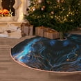 thumbnail image 6 of Daiia Cool Blue Light Wolf Drawing Merry Christmas Tree Skirt , Xmas Large Lace-up Tree Skirt, Santa Snowflakes Rustic Home Decorations New Year Party Farmhouse Decor-36", 6 of 7