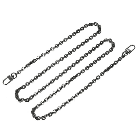 Uxcell 43"x0.28" Purse Chain Strap, Purse Handle Shoulder Bags Replacement Strap, Black