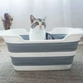 thumbnail image 6 of Collapsible Pet Bathtub, 7.1 Gal (27L) - Foldable Bathing Tub with Drain Plug for Dogs & Cats Under 30 lbs - Multi-Use as Laundry Basket, Storage Organizer, Camping Sink (Grey), 6 of 11
