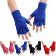 thumbnail image 2 of Gants Unisexe Tricotés Demi-Doigts Mitaines Gants d'Ordinateur, 2 of 10