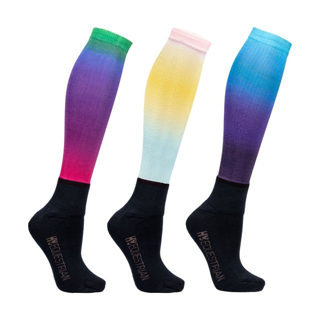 Hy Chaussettes Ombrées pour Garçons/filles (Lot de 3)