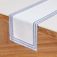 thumbnail image 3 of Solino Home Linen Navy Blue Table Runner 72 Inches Long - 100% Pure Linen 14 x 72 Inch Table Runner for Dining, New Year, Winter - Mila, 3 of 5