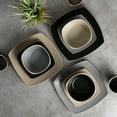 thumbnail image 2 of Gibson Home Soho Lounge Matte 18 Piece Dinnerware Set (Service for 6) - Black, 2 of 7