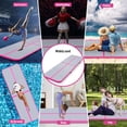 thumbnail image 5 of Air mat Tumbling Track 10ft 13ft 16ft 20ft Gymnastics Mat Thickness 4 inches for Home Use/Gym/Yoga/Training/Cheerleading/Outdoor/Beach/Park/Water/Kid with Electric Air Pump Carry Bag, 5 of 7
