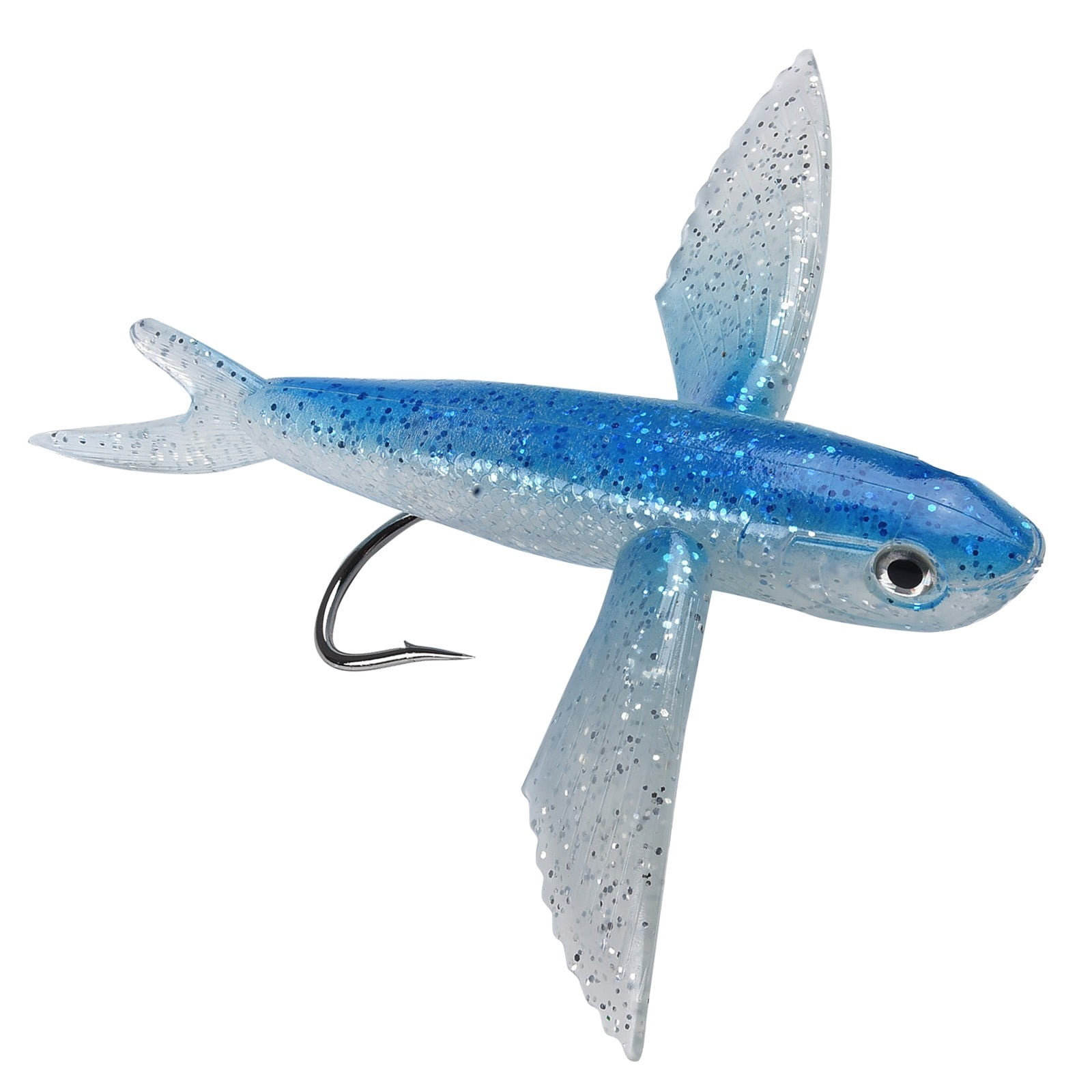 Leures Poissons Volants Pour Pêche En Mer – Lot De 2, Corps Souple, Réalistes