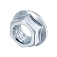 thumbnail image 4 of Uxcell 5/8"-11 Serrated Flange Hex Lock Nuts, Carbon Steel Zinc Plated 5 Pack, 4 of 5