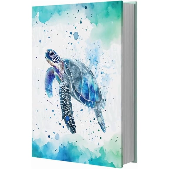 Sea Turtle Book Cover Stretchable Book Cover Jumbo Fabric Book Covers Washable Reusable Book Protector