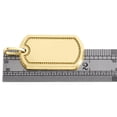 thumbnail image 5 of Real 10K Yellow Gold Army Military Style Dog Tag ID Pendant 1.90" Unisex Charm, 5 of 6