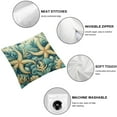 thumbnail image 4 of Wuche Coastal Beach Pillow Covers 18x18 Set of 2, Starfish Coral Seahorse Throw Pillow Covers Outdoor Decorative Pillow Case for Couch Bed Sofa Cushion Home Decor Multiple specifications, 4 of 6
