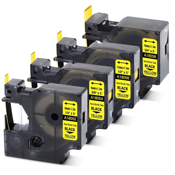Compatible Con Etiquetas De Tubo Termorretráctil Dymo Rhino 18055
